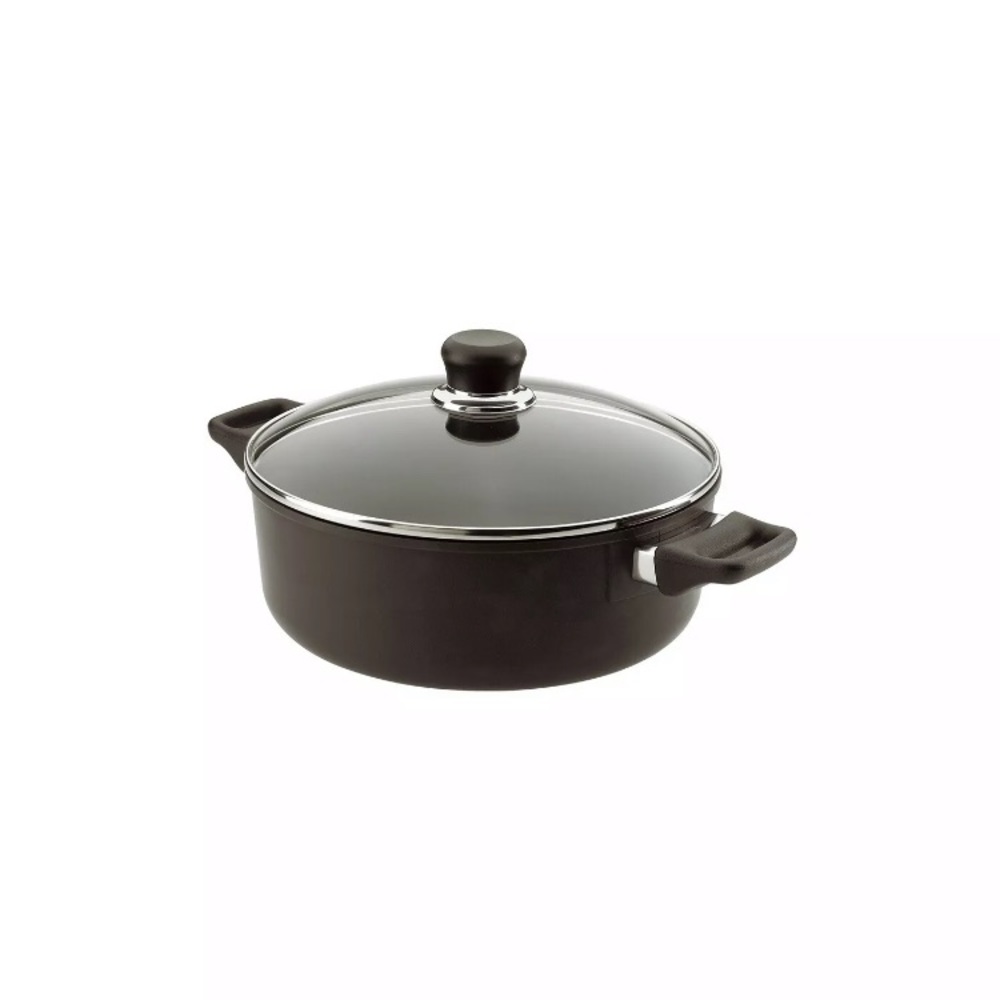 Scanpan Classic 4.5 Quart Low Sauce Pot With Lid,